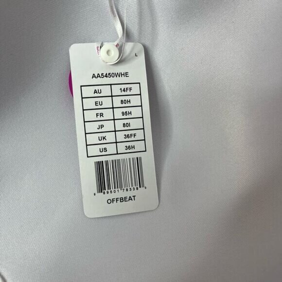 Freya Women’s Size 36H Offbeat Seam Free Moulded Cup Bra White New With Tag’s - Picture 7 of 11